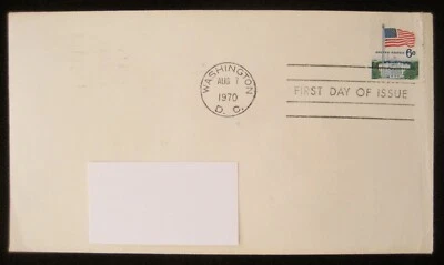 United States Stamps 1970 American Flag & White House First Day of Issue Stamp  - Image 1 of 4