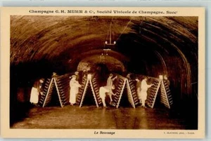10219863 - Champagne Mumm - le Remuage, Flaschen werden gedeht Sekt 1926 - Bild 1 von 2