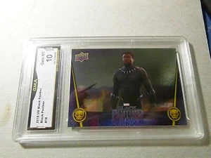BLACK PANTHER 2018 UPPER DECK BLACK PANTHER # 78 GRADED 10 L@@K - Bild 1 von 2