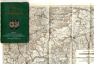 Württemberg Schwaben Baar Lichtenstein Rosberg Teck Donautal Wanderbuch 1896 - Bild 1 von 6