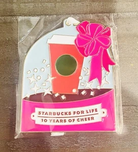 Juego Starbucks for Life 2023 10 años de alegría árbol de Navidad adorno premio NUEVO - Imagen 1 de 6