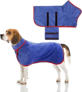 Hundebademantel aus Mikrofaser, Saugfähiger Hunde Bademantel, Hundebademantel Sc - Bild 1 von 7