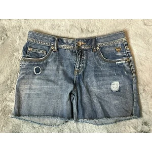 Justice Girls 14R Distressed Denim Cut-Off Jeans Simply Low Low-rise Shorts - Picture 1 of 10