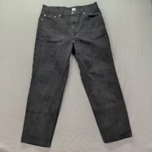 Jeans vintage Levis 550 nero uomo 36x30 vestibilità rilassata gamba dritta made in USA - Foto 1 di 14