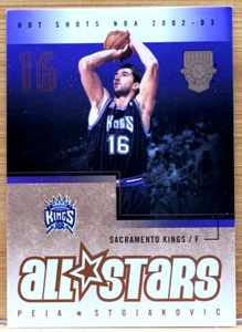 2002-03 FLEER HOT SHOTS PEJA STOJAKOVIC ALL STARS HOT HANDS #D/199 - Picture 1 of 2