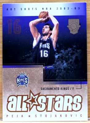 2002-03 Fleer Hot Shots Peja Stojakovic All Stars Hot Hands #D/199 - Imagem 1 de 2
