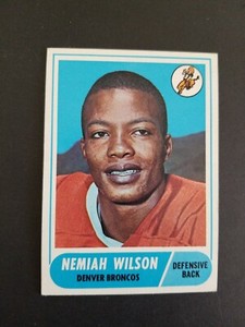 1968 ORIGINAL TOPPS FOOTBALL #199 NEMIAH WILSON DENVER BRONCOS NR.MINT COND.