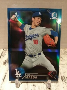 NON AUTO 2016 Bowman Chrome 1st Kenta Maeda Blue Refractor 143/150 ROOKIE RC SP - Picture 1 of 2