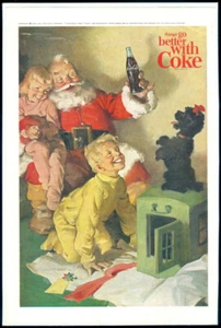 1964 COKE AD WITH SANTA - Picture 1 of 1