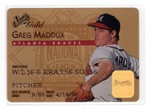 1995 Studio Gold Series #6 Greg Maddux