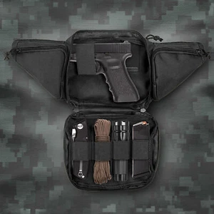 Gun Holster Tactical Fanny Pack Concealed Carry Pistol Case Molle Magazine Pouch - Picture 1 of 12