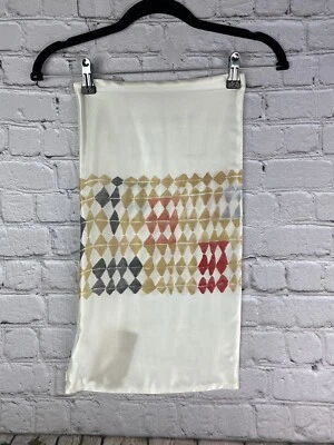 West Elm 100% Silk 12x21 Inch Multicolored Pillow Slip Cover Modern NWT - Image 1 of 4