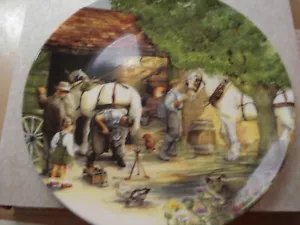 Royal Doulton Collector Plate The Blacksmith Boxed With Certificates Signed - Picture 1 of 10