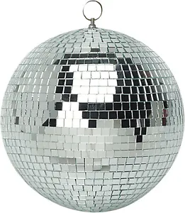 Silver Mirror Ball 250mm 10" inch Disco Glitter  - Picture 1 of 3