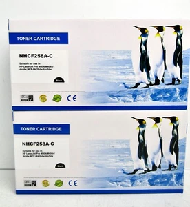 LaserJet Black Toner Ink Cartridge NHCF258A-C for HP LaserJet Pro M304/M404n NEW - Picture 1 of 5