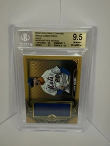 2022 Topps Triple Threads Single Jumbo Relics Gold 9/9 Pete Alonso - Picture 1 of 2