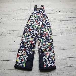 TSLA Snow Pants Bibs Youth XS (6/7) Insulated Winter Multi Color Camo - Picture 1 of 6