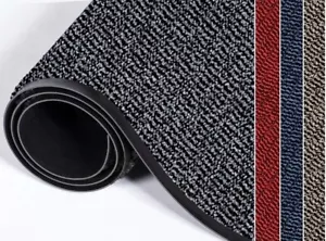 Heavy Duty Large Rubber Barrier Non Slip Door Mat Runner Rugs Back Kitchen Hall - Picture 1 of 21