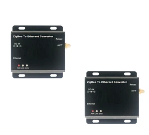 2pcs Ethernet(IEEE802.3) to Wireless(2.4GHz Zigbee) Transceiver DC12V max.2km - Bild 1 von 4