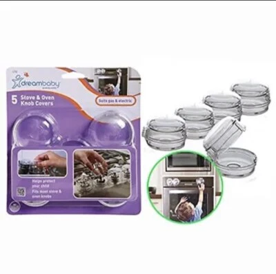 Capa de segurança Dreambaby botão fogão e forno modelo L730A pacote com 5 - Imagem 1 de 2