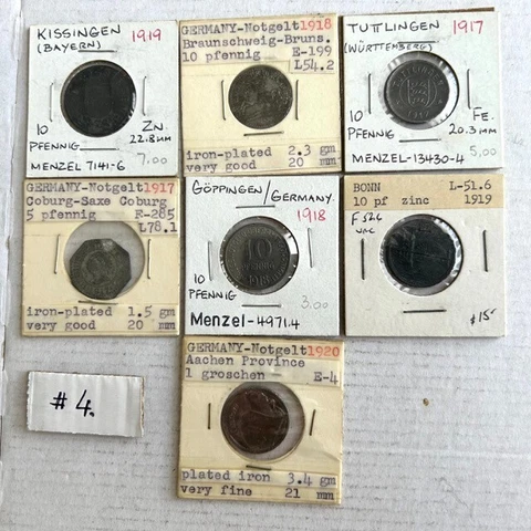 Germany Weimar  Notgeld 7 coins - Set#4 Cover