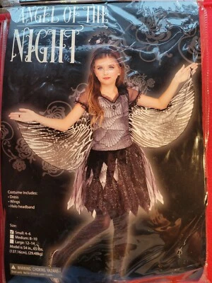 Disfraz de Ángel de la Noche Halloween para niñas talla 4-6 teatro  Foto 1 de 4
