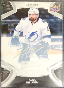 Silver Script Auto Alex Killorn Tampa Bay Lightning 2021-22 MVP Hockey Card #80 - Picture 1 of 6