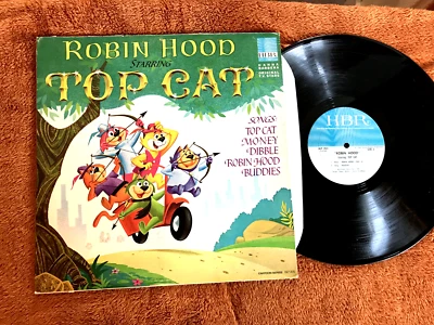 1965 ROBIN HOOD STARRING TOP CAT VINYL Original cartoon hlp2031 hanna barbera lp Foto 1 de 4