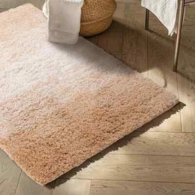Badteppich Wave Badematte Badvorleger Duschvorleger Badezimmerteppich Beige/Weiß - Bild 1 von 4