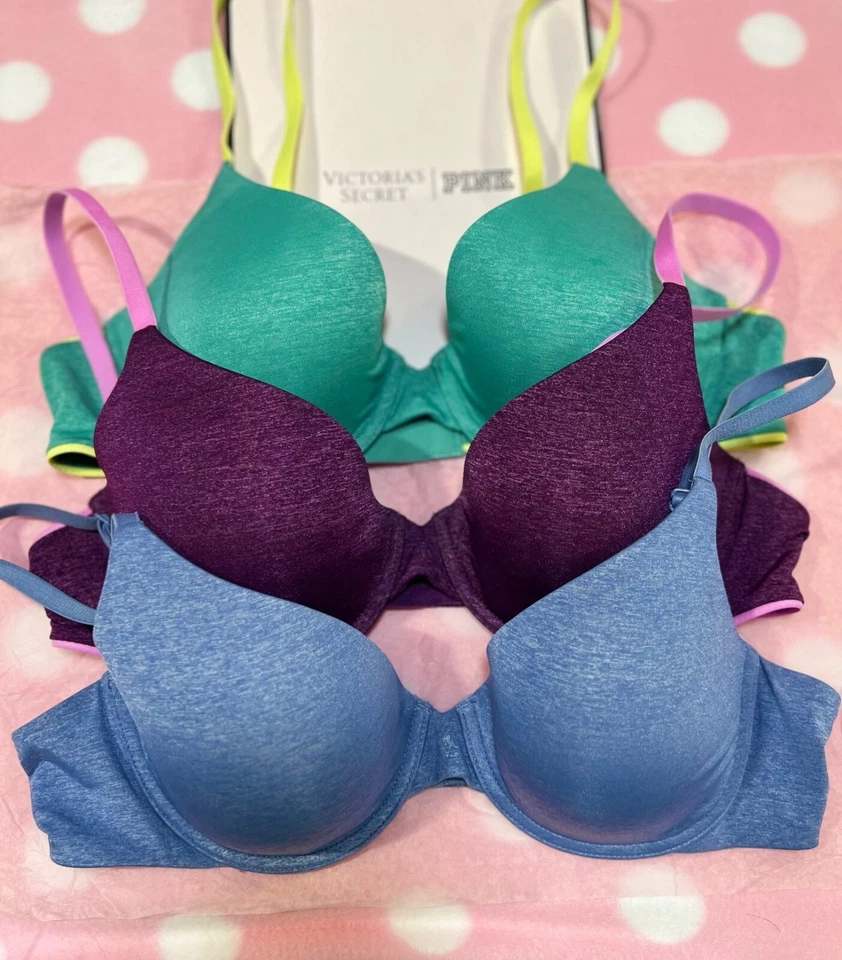 Victoria's Secret Uplift Semi Demi Bra 36B Heather Colorblock Convertible Pick 1 - Image 1 of 1