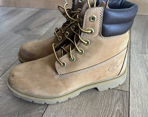 Stivali donna Timberland nuovi con Ortholite nudi in pelle taglia 7 - Foto 1 di 5