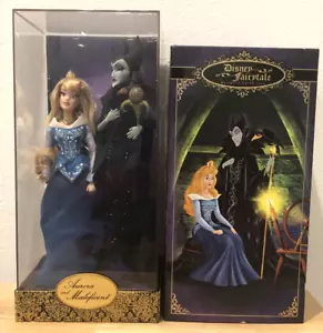 NEW DISNEY STORE EXCLUSIVE FAIRYTALE AURORA AND MALEFICENT DOLLS LE 3851/6000 - Picture 1 of 12