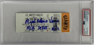 MIGUEL VARGAS DODGERS SIGNED DEBUT TICKET STUB "MLB DEBUT 8/3/22" PSA 84923845 - Picture 1 of 6