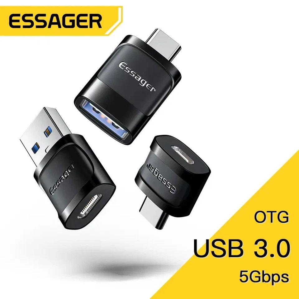 KIT 3 convertitori Adattatori adapter USB Type Tipo C Micro USB - Bild 1 von 1