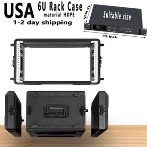 6U Rackmount Flight Case – Watertight, Dust-Proof, 10.2" D x 19" W for Transport - Picture 1 of 9