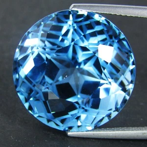 42,96 quilates Natural Increíble Bebé Topacio Azul Corte Redondo Precisión Gema Suelta REF VDO - Imagen 1 de 4