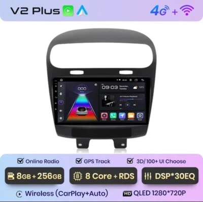 Autoradio para Fiat Freemont 2011-2020 8G+ 256GB 8Core 4G+ Wifi Carplay Wireless - Imagen 1 de 4