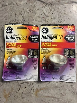 Lámpara de inundación GE halógena 20w Mr16 BAB/CG 12 voltios cantidad = 2 por pedido Edison Flood 99373 Foto 1 de 4