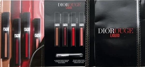 2 x DIOR Diorouge 4 Tonos Líquido Lápiz Labial Muestra Metálico Satinado Mate - Imagen 1 de 1