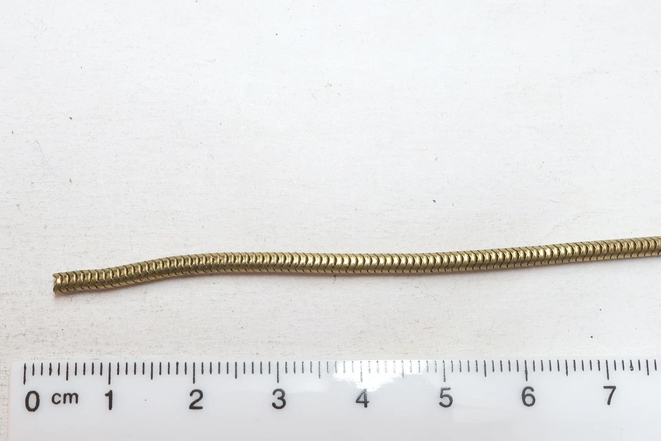 Schlangenkette, Meterware aus Messing,Dicke 2 mm,  10m Länge - Bild 1 von 1