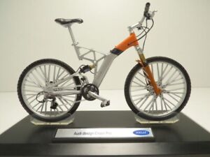 VELO VTT AUDI DESIGN CROSS PRO gris / orange 1/10 Bicycle bike