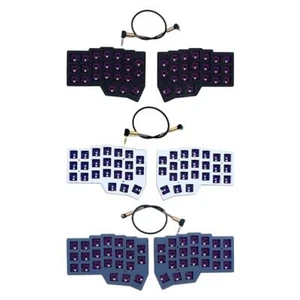 Wired Split Keyboard Left Right Hand Keyboard Kit Hot Swap Ergonomics X7S3 - Picture 1 of 14