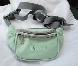 EVEREST preowned Fanny Pack seafoam Green 3 Compartment Bag Hiking Biking active - Picture 1 of 12