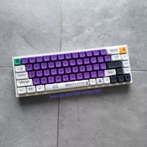 NEW EVA01 NEON GENESIS EVANGELION Keycap Set PBT XDA for MX Mechanical Keyboards - Picture 1 of 10