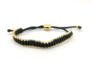 LINKS OF LONDON YGV STERLING SILVER & Olive Green MINI FRIENDSHIP BRACELET - Picture 1 of 3