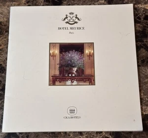 Libretto servizi vintage Hotel Meurice Parigi Francia hotel CIGA in francese - Foto 1 di 11