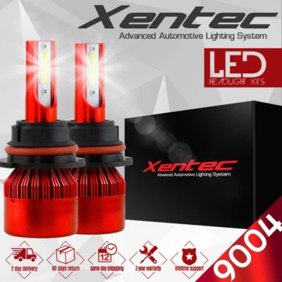 XENTEC LED HID Headlight Conversion kit 9004 HB1 6000K 1991-1994 Mazda Navajo - Image 1 of 4