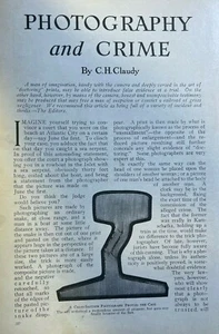 1914 Crime Photography illustrated - Picture 1 of 4