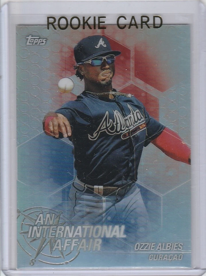 OZZIE ALBIES Topps ROOKIE CARD Atlanta Braves Inernational Affair CURACAO RC! - Image 1 of 2