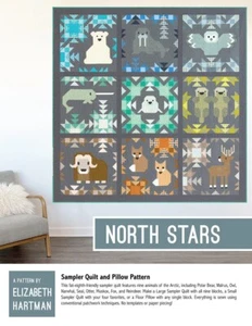 North Stars - Muster Quilt und Kissen Muster von Elizabeth Hartman - Bild 1 von 3